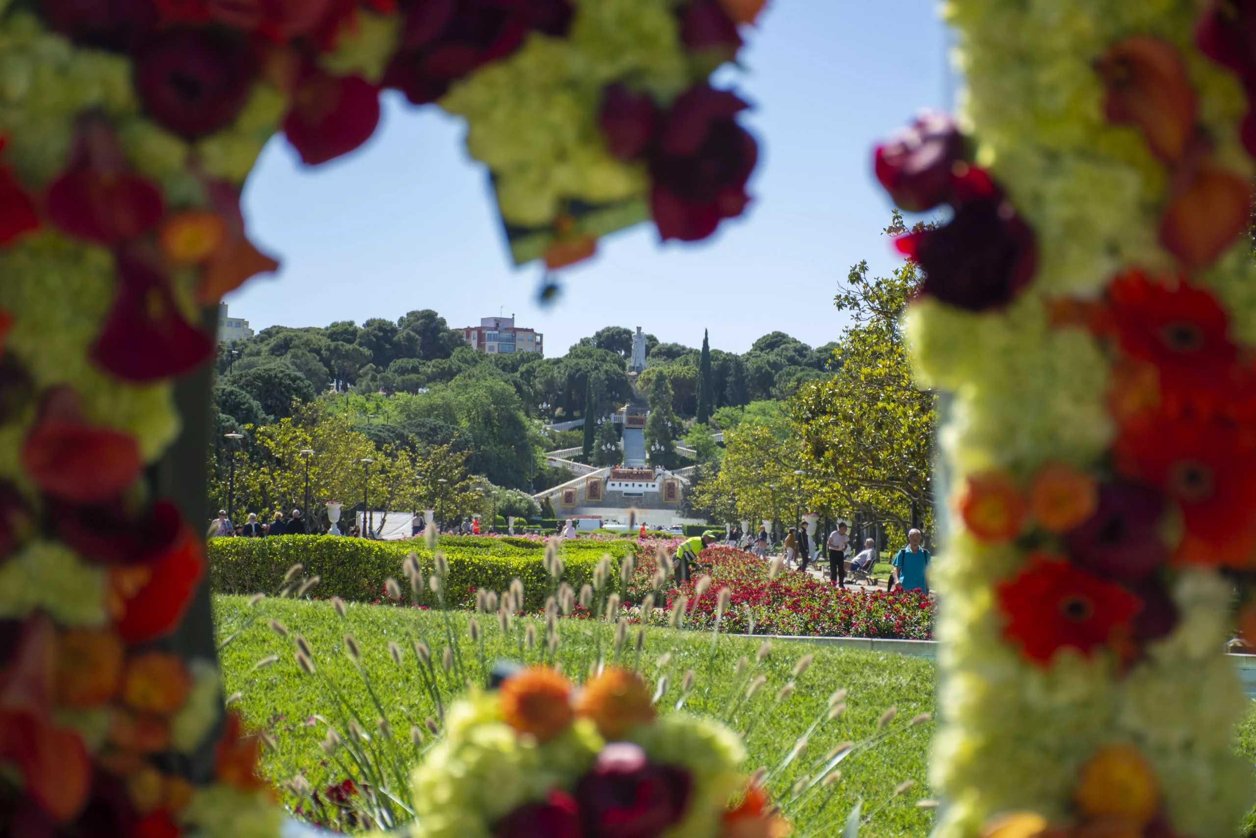Parque Grande durante el Zaragoza Florece 2022