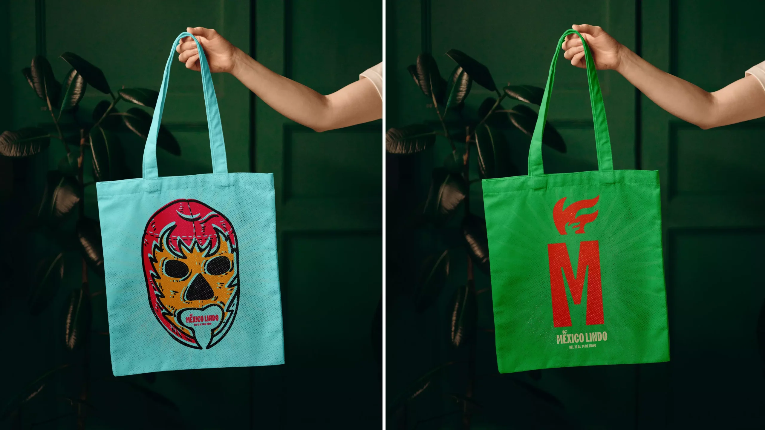 Mexico Lindo Tote Bags